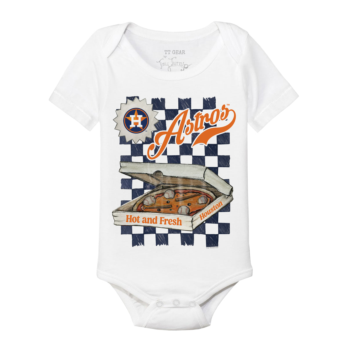 Houston Astros Pizza Short Sleeve Snapper