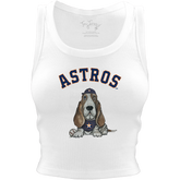 Houston Astros Puddy Crop Tank - Tiny Turnip