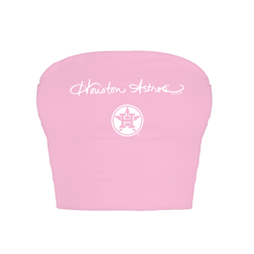 Houston Astros Logo Script Crop Tube Top