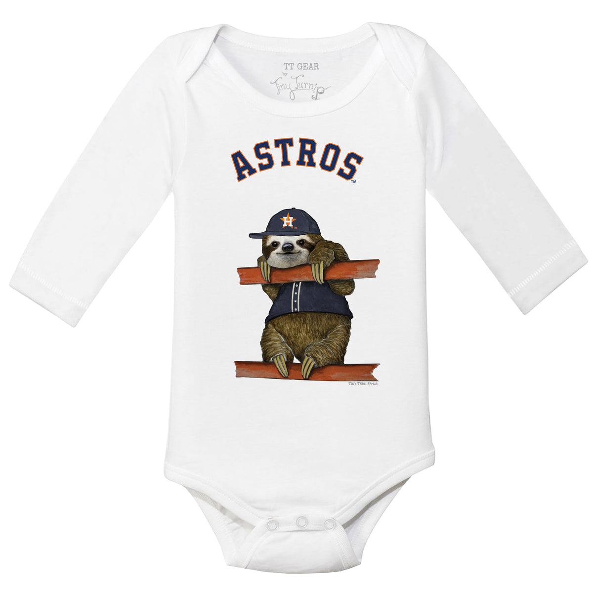 Houston Astros Sloth Long Sleeve Snapper