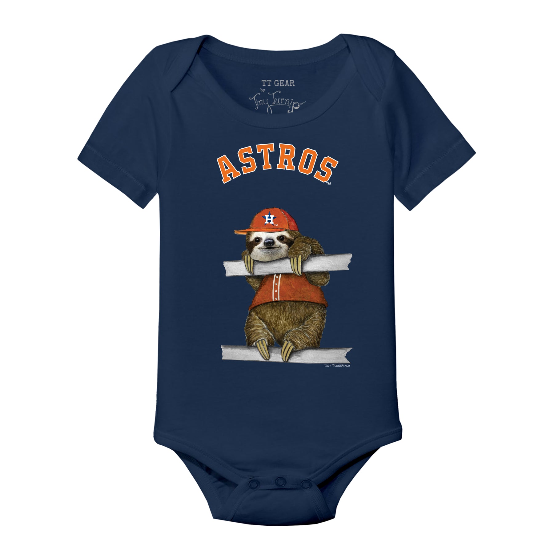 Houston Astros Sloth Short Sleeve Snapper