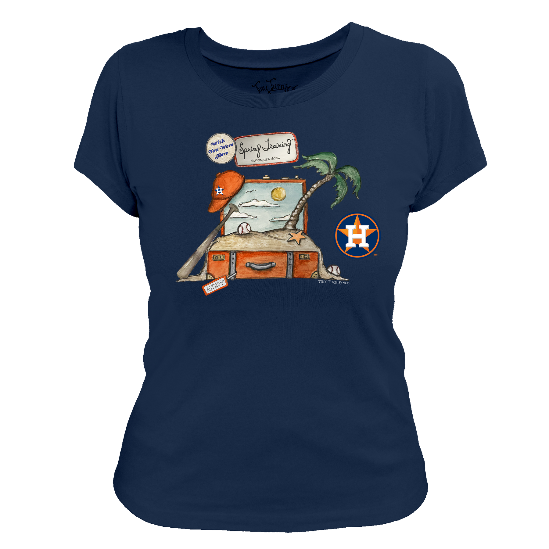 Houston Astros Spring Training 2026 Women's Tee Shirt - Tiny Turnip