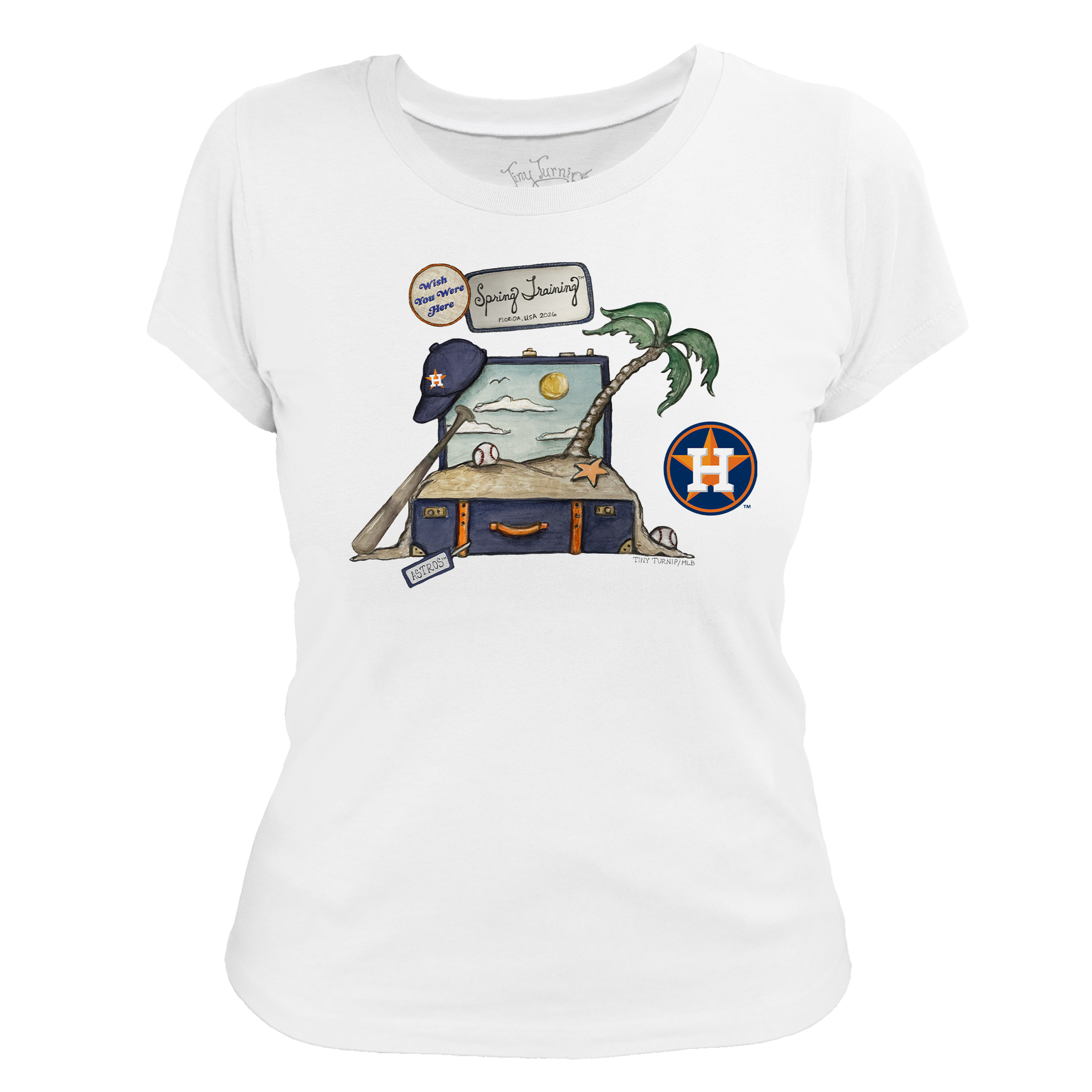 Houston Astros Spring Training 2026 Women's Tee Shirt - Tiny Turnip