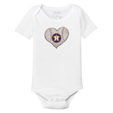 Houston Astros Stitched Heart Short Sleeve Snapper - Tiny Turnip