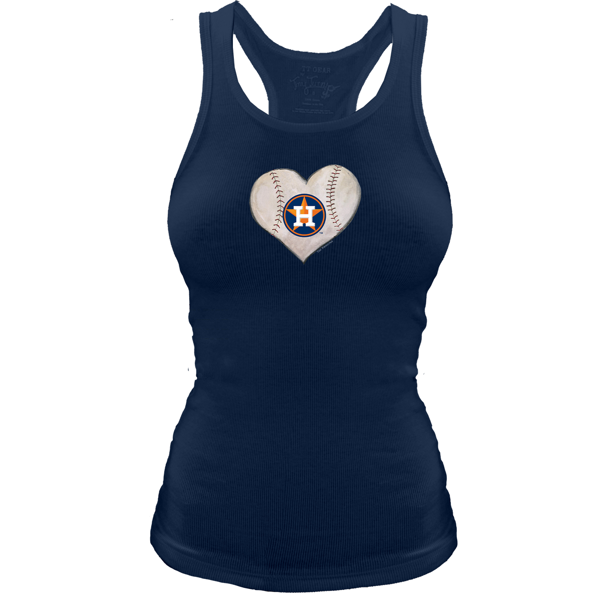 Houston Astros Stitched Heart Racerback Tank - Tiny Turnip