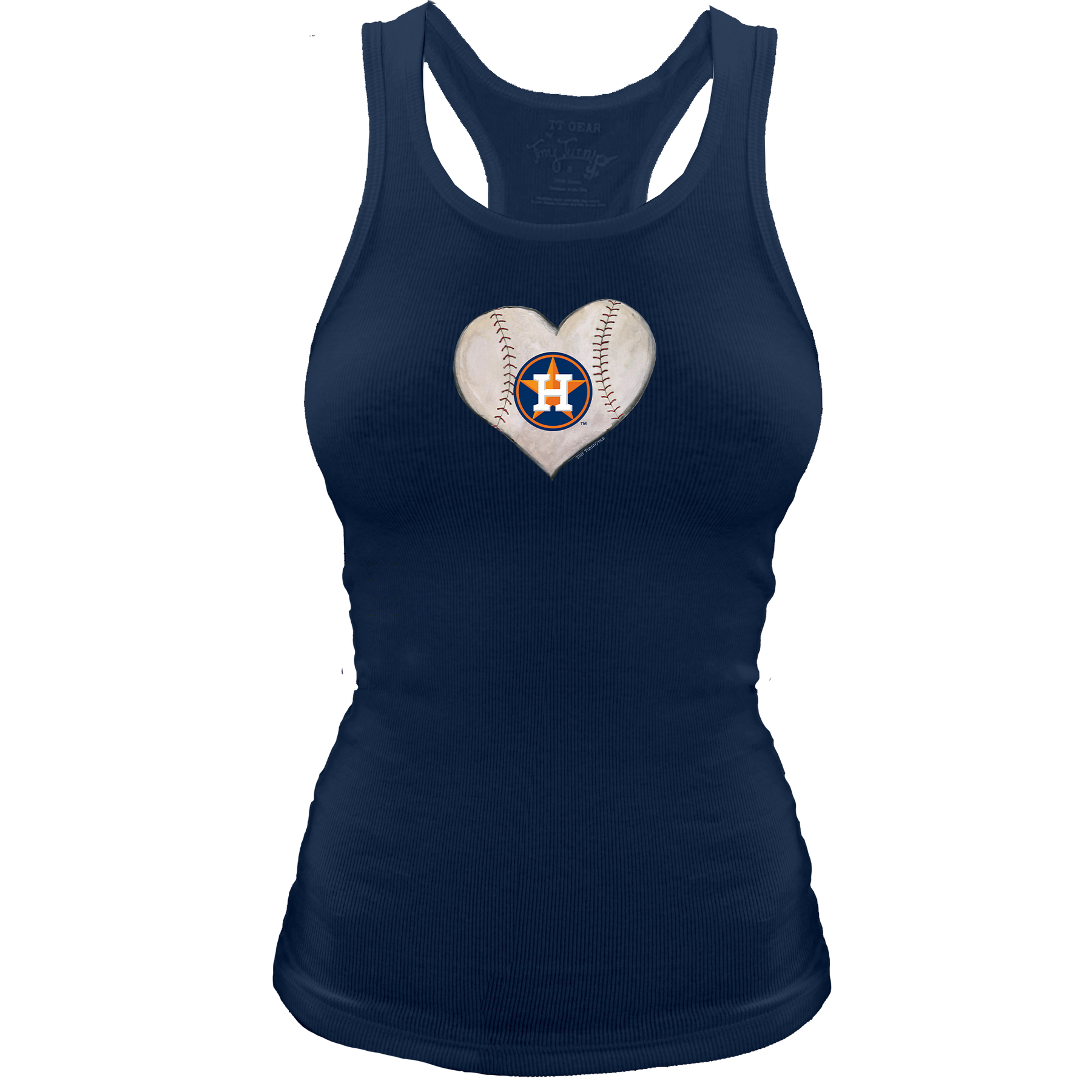 Houston Astros Stitched Heart Racerback Tank - Tiny Turnip