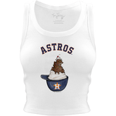 Houston Astros Sundae Helmet Crop Tank - Tiny Turnip