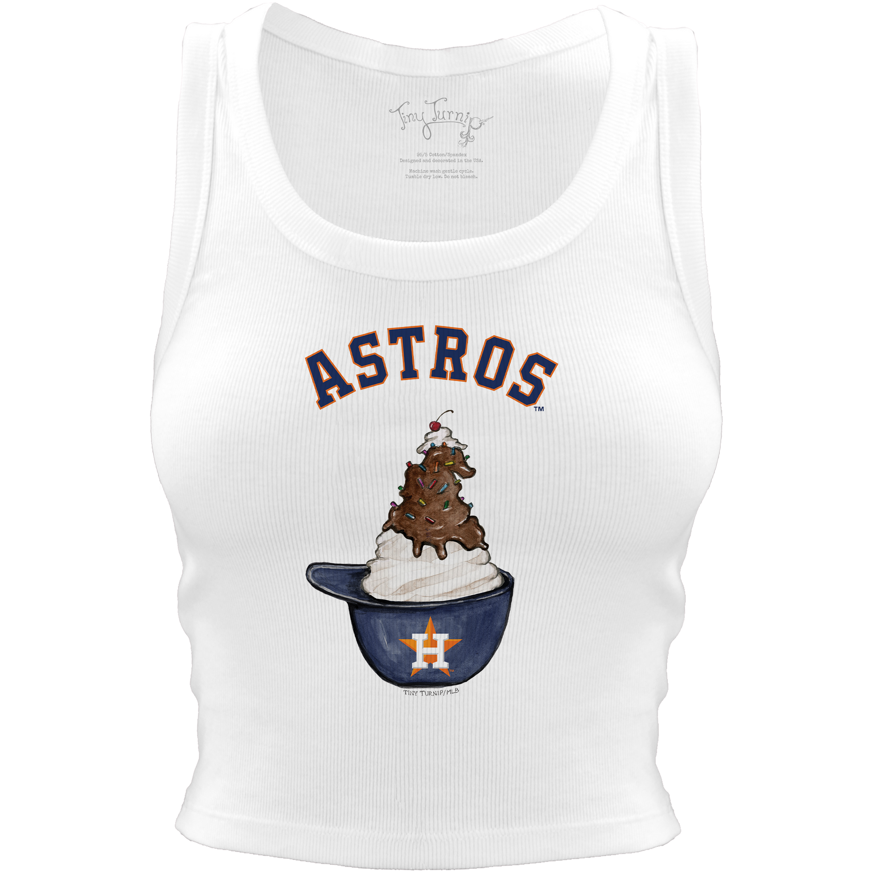 Houston Astros Sundae Helmet Crop Tank - Tiny Turnip