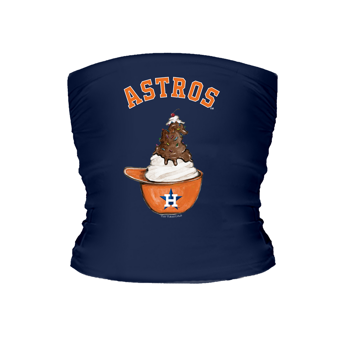 Houston Astros Sundae Helmet Tube Top - Tiny Turnip