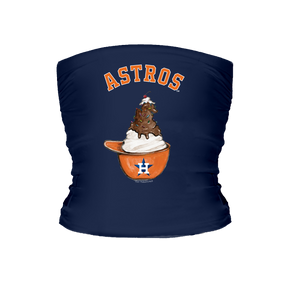Houston Astros Sundae Helmet Tube Top - Tiny Turnip