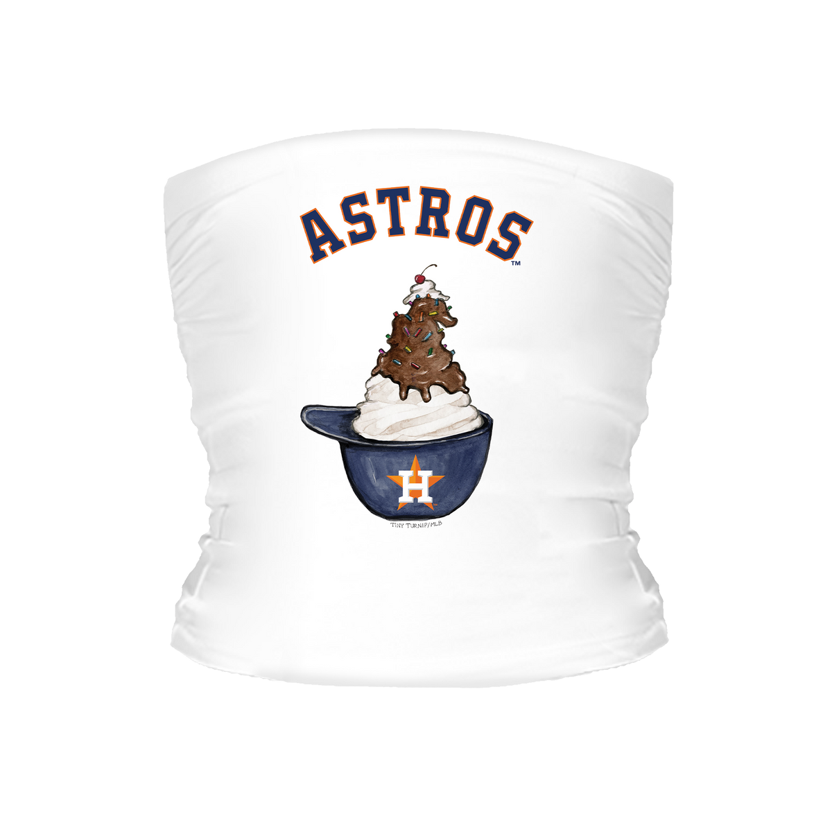 Houston Astros Sundae Helmet Tube Top - Tiny Turnip