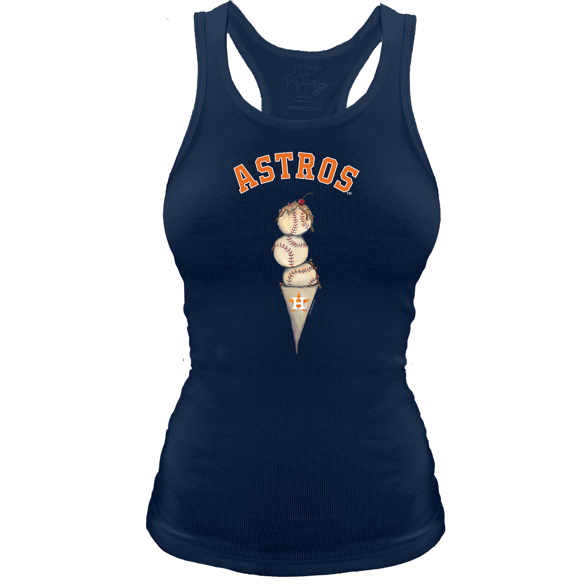 Houston Astros Triple Scoop Racerback Tank - Tiny Turnip