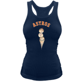 Houston Astros Triple Scoop Racerback Tank - Tiny Turnip