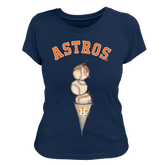 Houston Astros Triple Scoop Women's Tee Shirt