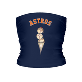 Houston Astros Triple Scoop Tube Top - Tiny Turnip