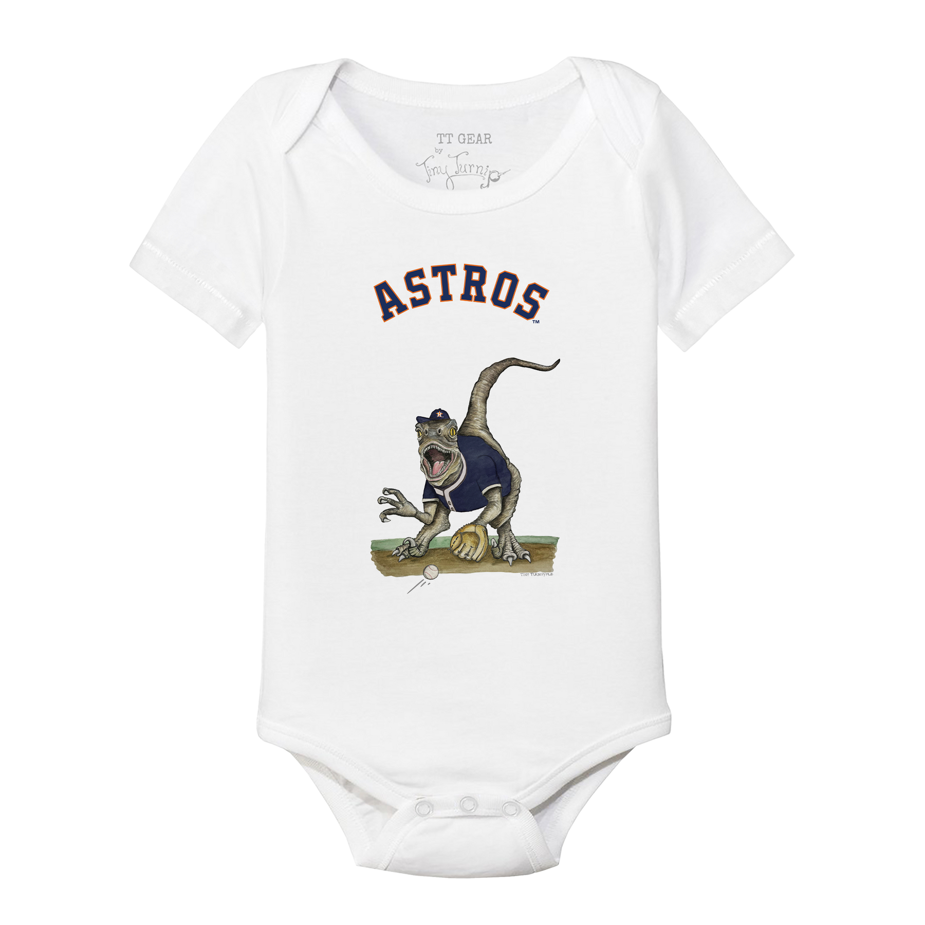 Houston Astros Velociraptor Short Sleeve Snapper