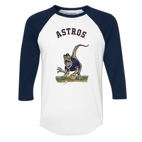 Houston Astros Velociraptor 3/4 Navy Blue Sleeve Raglan