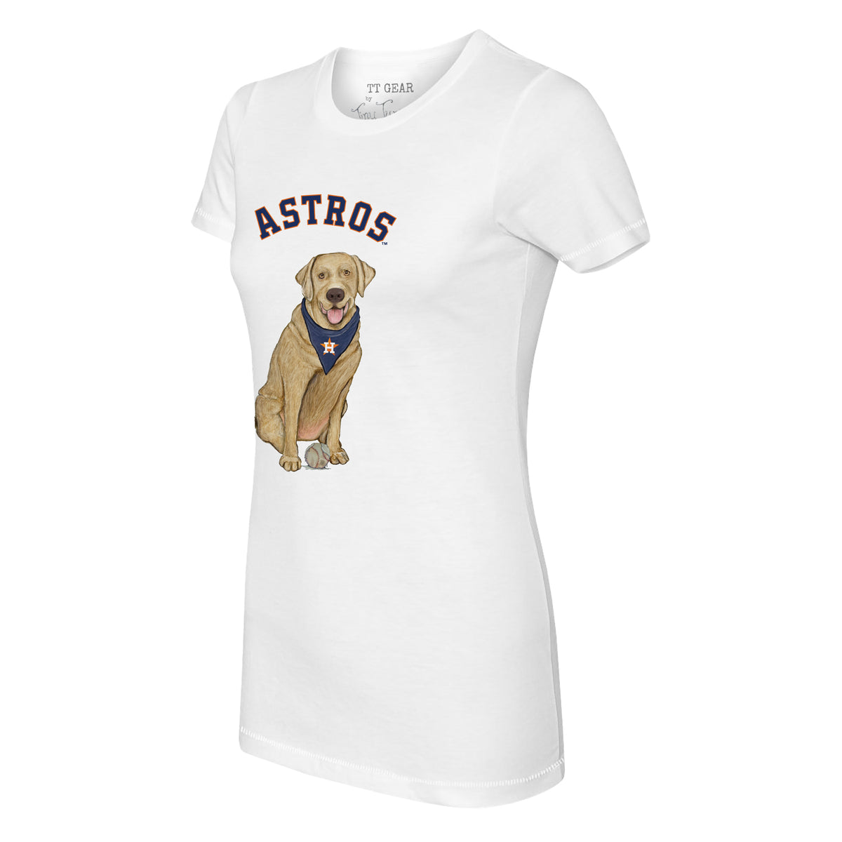 Houston Astros Yellow Labrador Retriever Tee Shirt