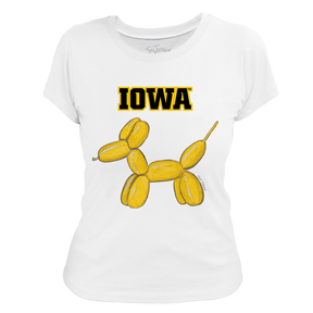 Iowa Hawkeyes Balloon Dog Women's Tee Shirt