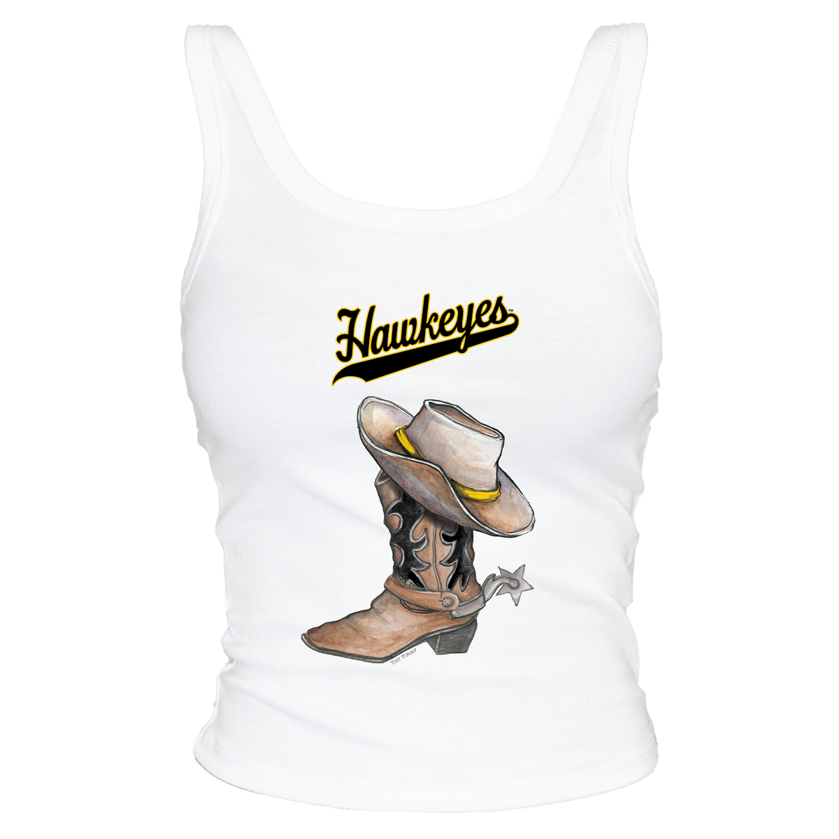 Iowa Hawkeyes Cowboy Boot Tank