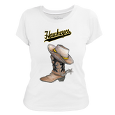Iowa Hawkeyes Cowboy Boot Women's Tee Shirt