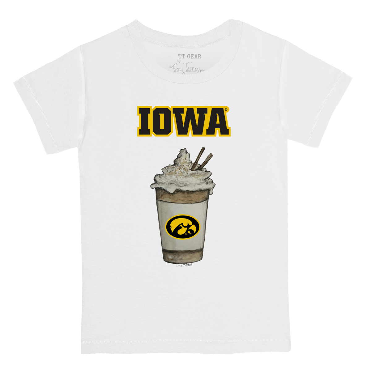Iowa Hawkeyes Latte Kid's Tee Shirt