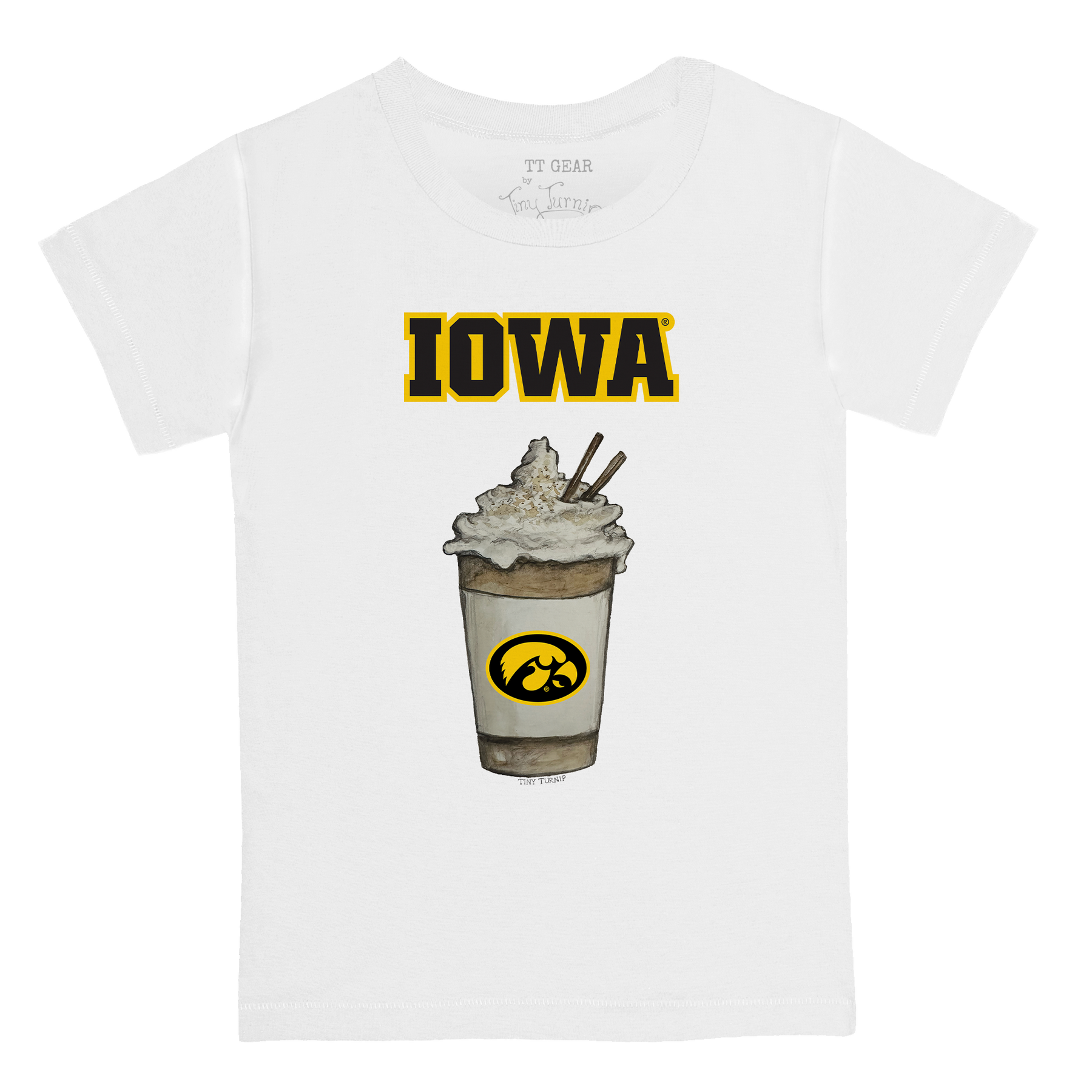 Iowa Hawkeyes Latte Kid's Tee Shirt