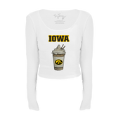 Iowa Hawkeyes Latte Women's Lucy Long Sleeve