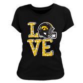 Iowa Hawkeyes LOVE Women's Tee Shirt