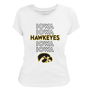 Iowa Hawkeyes Stacked Women's Tee Shirt