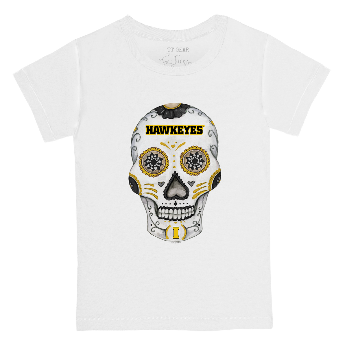 Iowa Hawkeyes Sugar Skull Kid's Tee Shirt