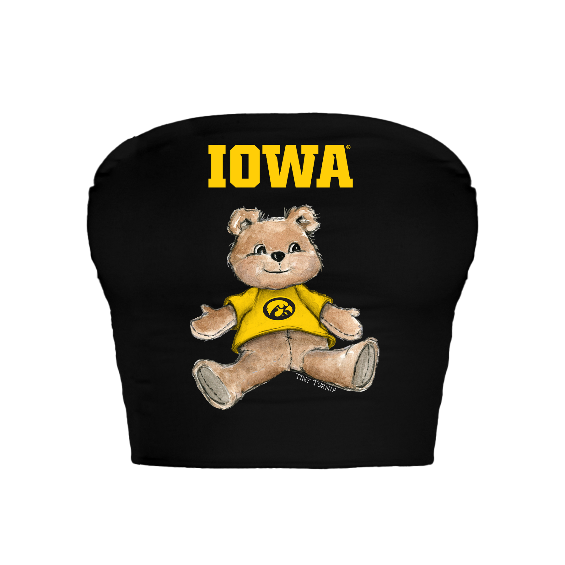 Iowa Hawkeyes Teddy Crop Tube Top