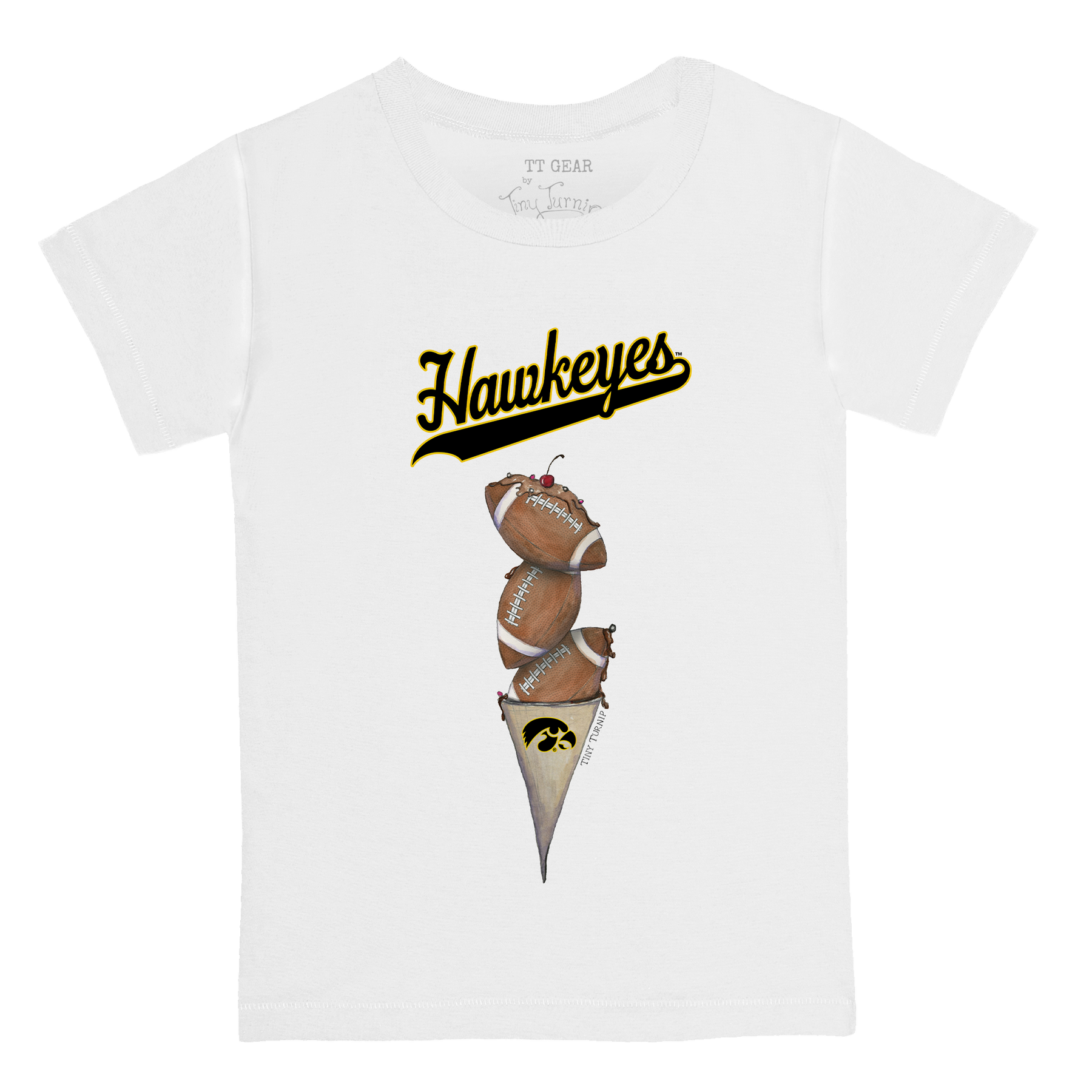 Iowa Hawkeyes Football Triple Scoop Kid's Tee Shirt