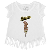 Iowa Hawkeyes Football Triple Scoop Fringe Tee