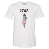 Iowa Hawkeyes Triple Scoop Unisex Tee Shirt
