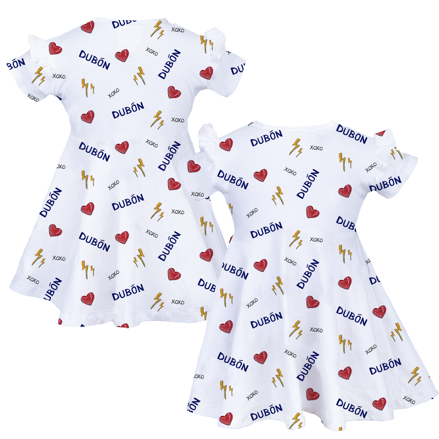 VIP I Heart Player w/ Name - Molly Dress - Tiny Turnip