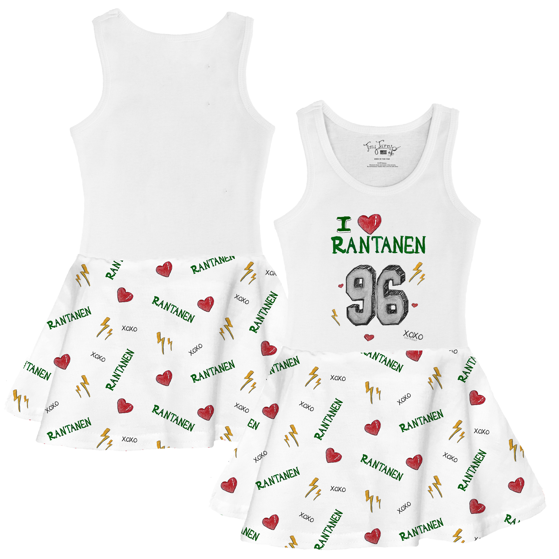 VIP NHL I Heart Player w/ Name, Number - Tank Swing Dress - Tiny Turnip