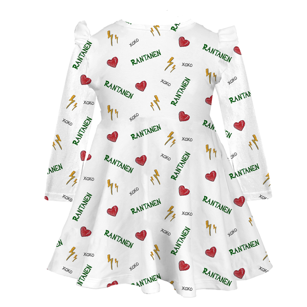 VIP NHL I Heart Player w/ Name, Number - Long Sleeve Molly Dress - Tiny Turnip
