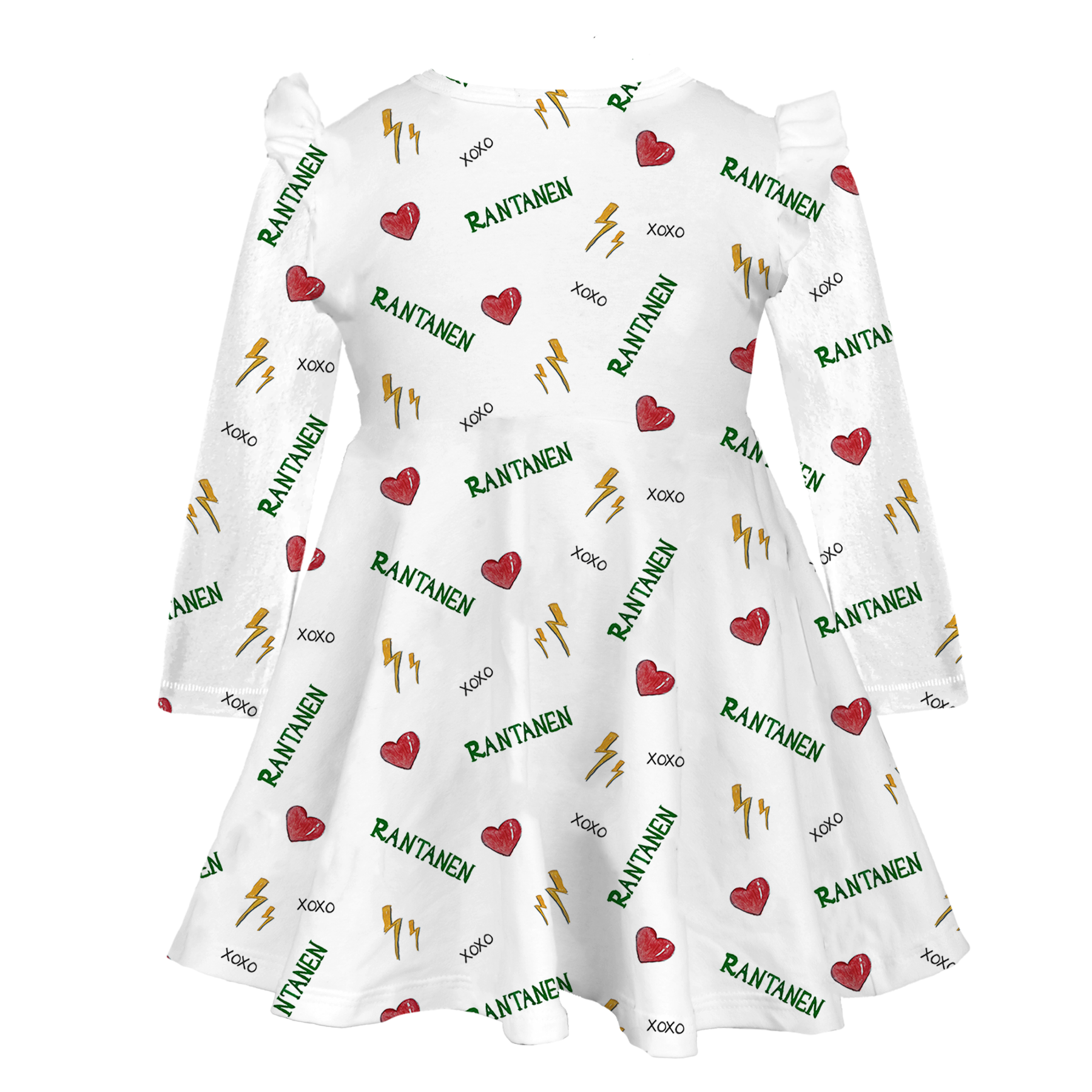 VIP NHL I Heart Player w/ Name, Number - Long Sleeve Molly Dress - Tiny Turnip