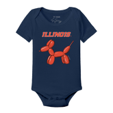 Illinois Fighting Illini Balloon Dog Short Sleeve Snapper