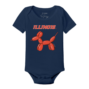 Illinois Fighting Illini Balloon Dog Short Sleeve Snapper