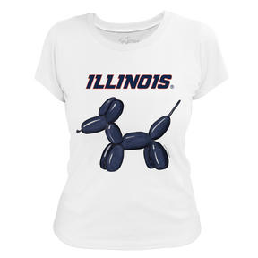 Illinois Fighting Illini Balloon Dog Women's Tee Shirt