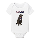 Illinois Fighting Illini Black Labrador Retriever Short Sleeve Snapper