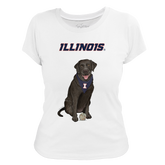 Illinois Fighting Illini Black Labrador Retriever Women's Tee Shirt