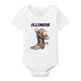 Illinois Fighting Illini Cowboy Boot Short Sleeve Snapper