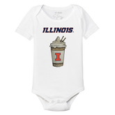 Illinois Fighting Illini Latte Short Sleeve Snapper