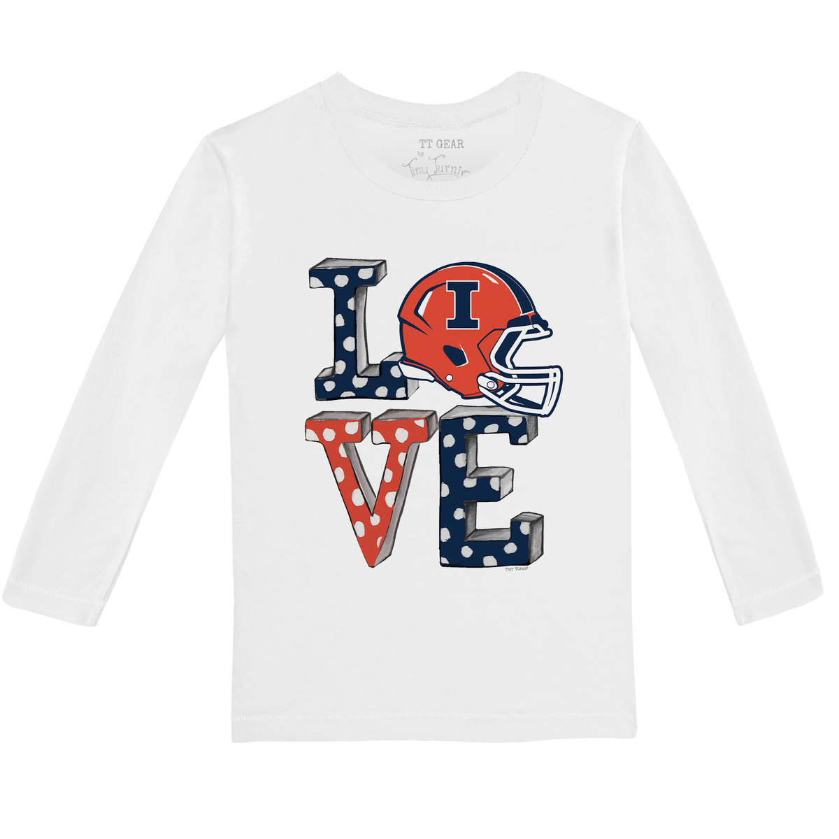 Illinois Fighting Illini LOVE Long-Sleeve Tee Shirt
