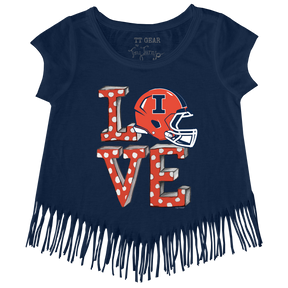 Illinois Fighting Illini LOVE Fringe Tee