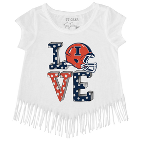 Illinois Fighting Illini LOVE Fringe Tee