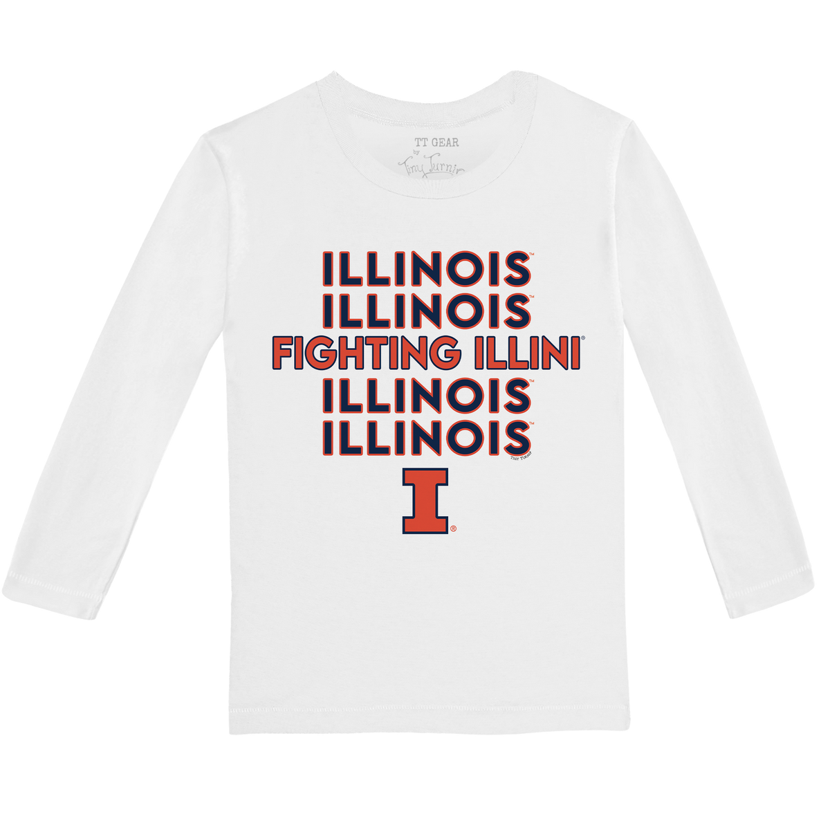 Illinois Fighting Illini Stacked Long-Sleeve Tee Shirt